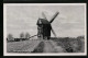 AK Wünsdorf, Ortspartie An Der Windmühle  - Windmills