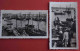 LOT DE DEUX TIRAGES ARGENTIQUES. PORT MARIA, QUIBERON, PÊCHEURS, SARDINIERS, VERS 1960. POISSON, SARDINE - Boats