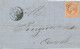 France Lettre 1856 De Alger PC N° 3710 (bureaux Supplémentaires) Pour Aumale Algérie - 1853-1860 Napoleon III