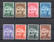 Albania 1943 Old Set Definitives Stamps (Michel 330/37) MLH - Albanië