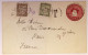 FRANCE TAXE 10C+20C PARIS 1915 SR ENTIER ENVELOPPE LETTRE COVER BRITISH GUIANA - 1859-1959 Storia Postale