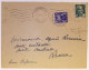 TAXE 1FR TIMBRE A DATE ROUEN RP POSTE RESTANTE 1945 LETTRE AFFR GANDON 2FR CHERBOURG - 1859-1959 Brieven & Documenten