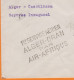 Lettre De ALGER-GARE Le 15 4 1937 SECTION AVION  1er Service Aérien ALGER-ORAN Par AIR-AFRIQUE Pour CASABLANCA - Luchtpost
