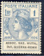 1924 - Enti Parastatali - Assoc. Naz. Mutil. Inv. Guerra-Roma - 1 Lira Azzurro Nuovo MNH (Sassone N.10) 2 Immagini - Ongebruikt