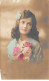 Enfants - N°83890 - Portrait D'une Jeune Fille Tenant Un Bouquet De Roses - La Pensée - Ritratti