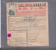 Colis Postal   Postaux   S.N.C.F  SNCF Bulletin D' Expédition Timbre 4,70 F & 1 F  1943 Vins Rivesaltes Salses - Cartas & Documentos