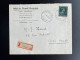 BELGIUM 1947 REGISTERED LETTER TURNHOUT TO BRUSSELS 18-06-1947 BELGIE BELGIQUE RECOMMANDE - Lettres & Documents