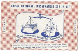 Buvard Caisse Nationale D'assurance Sur La Vie - Banco & Caja De Ahorros