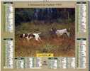 L´almanach Du Facteur  1995  Dépt 86-chiens De Chasse---pointers Et épagneuls - Grand Format : 1991-00