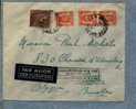 419 + 434A Op Brief , Verbinding BRUSSEL - NEW-YORK   /  Par Avion - 1936-1951 Poortman