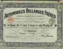 AUTOMOBILES BELLANGER FRERES - Automobilismo