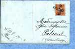 108 Op Postkaart, Ontwaardigd Met De Naamstempel Van PALISEUL - 1912 Pellens
