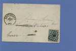 N° 18 Op Brief Verzonden Van BRUXELLES >SPA > HERVE,  Dubbelringstempels - 1865-1866 Profile Left