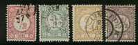 NEDERLAND 1894 Cijferzegels 30-33B Used #1082 - Used Stamps