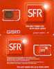 FRANCE CARTE GSM SFR ROUGE NEUVE PUCE GEM RARE A SAISIR - Per Cellulari (telefonini/schede SIM)