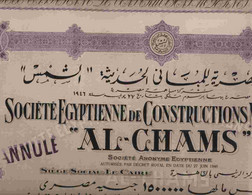 STE EGYPTIENNE DE CONSTRUCTIONS MODERNES AL CHAMS - Industrial