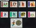 POLAND 1968 24th OLYMIC GAMES MEXICO SET OF 9 NHM Basketball Sport Fencing Cycling Bikes Gymnastics Javelin Jump Boxing - Ungebraucht