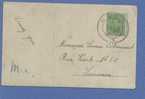 137 Op Postkaart Met Dubbelringstempel Van DOUR Van 1919 (noodstempel) - 1915-1920 Albert I