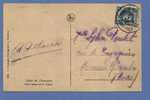 193 Op Postkaart Met Stempel CONNVOYEUR-BEGELEIDER / TRAIN-TREIN 1208 Op 30/07/1927 - 1922-1927 Houyoux