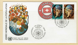 FDC 1974 NU NATIONS UNIES ANNEE MONDIALE DE LA POPULATION - Sonstige & Ohne Zuordnung