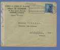 430 Op Brief Met Vlagstempel CHARLEROI 1 Op 22/03/1943 Naar France + Censuurstrook "Geoffnet" - 1936-1951 Poortman