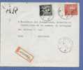 848b+924 Op Aangetekende "AR" Brief Met Cirkelstempel GRIVEGNEE Op 23/2/70  (mooie Frankeering) - 1936-1951 Poortman