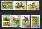 VIETNAM  FOOTBALL WF - MEXICO 86   7 Val.-MNH - 1986 – Mexique