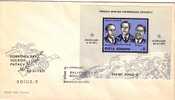 1971  SPACE- SALIUT/SOIUZ  S/S-FDC  ROMANIA - Europa