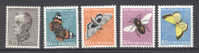 Suisse   502/506   * *   TB   Papillons - Unused Stamps