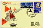 BELGIQUE 1º Liaison Postale  BRUXELLES/MOSCOU Vol SABENA 1960 BOEING 707 - Autres & Non Classés