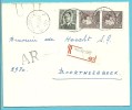 848a(2)+924 Op Aangetekende-AR Brief, Cirkelstempel ROCHEFORT Op 10/2/70 - 1936-1951 Poortman