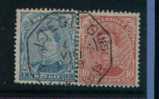 138 +141 Met Telegraafstempel LIEGE Gins / LUIK Gins - 1915-1920 Alberto I