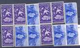 Lot Uit 1946 Postfris ** 4 Blokken Van 3 - Unused Stamps