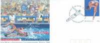 ENTIER POSTAL AUSTRALIE CHAMPIONNATS DU MONDE PERTH 1991 AVEC OBLITERATION - Natation