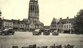 Veurne Grote Markt En Toren Van Sint Niklaaskerk - Veurne