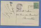 137 Op Kaart Met Spoorwegstempel ANVAING Op 31/03/1919  (noodstempel) - 1915-1920 Albert I