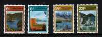 NEW ZEALAND 1972 LAKES SET OF 4 NHM - Andere & Zonder Classificatie