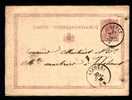 Carte-correspondance Mrt Dubbelringstempel RANCE Naar WALCOURT - 1869-1888 Leone Coricato