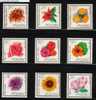 POLAND 1966 GARDEN FLOWERS SET OF 9 NHM - Nuovi