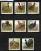 POLAND 1970 HUNTING HUNTED GAME BIRDS SET OF 8 NHM Animals - Nuevos