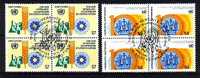 NATIONS UNIS - Bureau De VIENNE - 21/22 Obli (bloc De 4) Cote 13 Euros Depart à 10% - Used Stamps