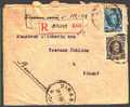 207+255  Op Aangetekende Brief Met Cirkelstempel DINANT Op 21/1/1930 - 1922-1927 Houyoux