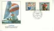 B0323 Basket Hippisme Voile Yougoslavie 1984 Premier Jour FDC Jeux Olympiques De Los Angeles - Zomer 1984: Los Angeles