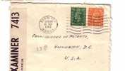 MARCOPHILIE CENSOR PASSED   LETTRES EN FRANCHISE MILITAIRE ET CENSURE LOT20 GRANDE BRETAGNE /USA - Covers & Documents