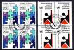 NATIONS UNIS - Bureau De New York - 335/336 (335 Defectueux Pas Compté)obli Bloc De 4 Cote 5,60 Euros Depart à 10% - Oblitérés