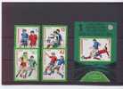 BULGARIE, Coupe Du Monde De Football 1986, N° 2942/45 + B.F. 128 Yvert Neufs ** - 1986 – Mexique