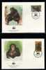 WWF 0001 1983 SIERRA LEONE CHIMPANZEES SET OF 4 FDCS - Autres & Non Classés