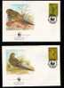 WWF 0055 1987 NORFOLK ISLAND GREEN PARROT SET OF 4 FDCS - Altri & Non Classificati