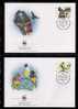 WWF 0238 1998 AUSTRALIA BIRDS SET OF 4 FDCS - Autres & Non Classés