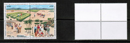 UNITED NATIONS---VIENNA   Scott # 58-61** MINT NH Se-tennant Blk Of 4 (CONDITION AS PER SCAN) (WW-1-52) - Blokken & Velletjes